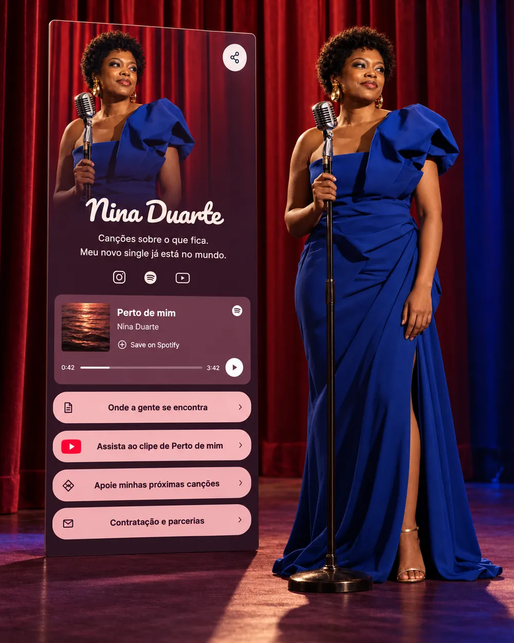 Nina Duarte, música e artistas